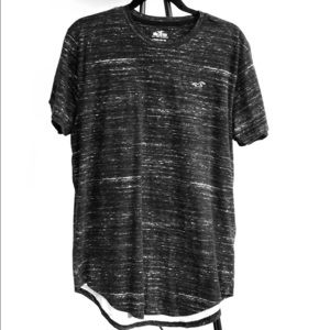 Hollister curved hem tee